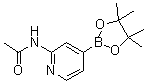 结构式 CAS# 1220220-21-2, N-[4-(4,4,5,5-四甲基-1,3,2-二氧硼杂环戊烷-2-基)吡啶-2-基]乙酰胺
