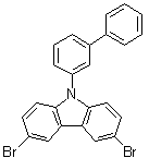 9-[1,1'-联苯]-3-基-3,6-二溴-9H-咔唑分子结构 (CAS 1221237-88-2)