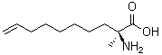 structure of CAS# 1221256-52-5, (2S)-2-Amino-2-methyl-9-decenoic acid