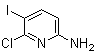 结构式 CAS# 1221398-11-3, 6-氯-5-碘-2-吡啶胺