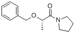 structure of CAS# 122151-32-0, (S)-2-(Benzyloxy)-1-(pyrrolidin-1-yl)propan-1-one