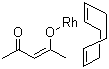 structure of CAS# 12245-39-5, Acetylacetonate(1,5-cyclooctadiene)rhodium
