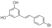 结构式 CAS# 1224713-90-9, 5-[(1E)-2-(4-溴苯基)乙烯基]-1,3-苯二酚