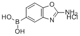 结构式 CAS# 1224844-65-8, (2-氨基苯并[d]恶唑-5-基)硼酸盐酸盐