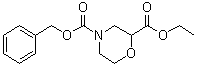 结构式 CAS# 1226776-83-5, 2,4-吗啉二甲酸 2-乙基酯 4-苄基酯