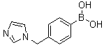structure of CAS# 1228183-01-4, 4-[(1-Imidazolyl)methyl]phenylboronic acid