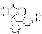 structure of CAS# 122955-13-9, 10,10-Bis(4-pyridinylmethyl)-9(10H)-anthracenone dihydrochloride