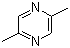 structure of CAS# 123-32-0, 2,5-Dimethyl pyrazine;2,5-Dimethylpyrazine; 2,5-Dimethyl-1,4-diazine