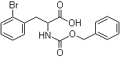 structure of CAS# 123098-44-2, 2-Bromo-N-[(phenylmethoxy)carbonyl]-DL-phenylalanine