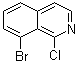 structure of CAS# 1233025-78-9, 8-Bromo-1-chloroisoquinoline