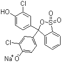 Chlorphenol Red sodium salt molecular structure (CAS 123333-64-2)