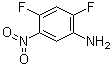 structure of CAS# 123344-02-5, 2,4-Difluoro-5-nitroaniline