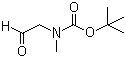 结构式 CAS# 123387-72-4, N-Boc-(甲胺基)乙醛