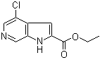 结构式 CAS# 1234616-15-9, 4-氯-1H-吡咯并[2,3-c]吡啶-2-羧酸乙酯