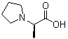 structure of CAS# 1234836-32-8, (R)-2-(Pyrrolidin-1-yl)propanoic acid;(alphaR)-alpha-Methyl-1-pyrrolidineacetic acid