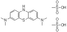 structure of CAS# 1236208-20-0, N3,N3,N7,N7-Tetramethyl-10H-phenothiazine-3,7-diamine methanesulfonate (1:2)