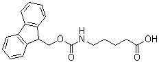 structure of CAS# 123622-48-0, 5-[[(9H-Fluoren-9-ylmethoxy)carbonyl]amino]pentanoic acid;5-[(Fmoc)amino]pentanoic acid; Fmoc-5-aminovaleric acid