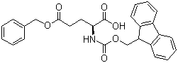 structure of CAS# 123639-61-2, Fmoc-L-glutamic acid-gamma-benzyl ester;Fmoc-Glu(OBzl)-OH; N-(9-fluorenylmethoxycarbonyl)-L-glutamic acid-gamma-benzyl ester