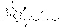 structure of CAS# 1237479-38-7, 2-Ethylhexyl 4,6-dibromo-3-fluorothieno[3,4-b]thiophene-2-carboxylate