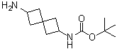 结构式 CAS# 1239589-52-6, (6-氨基螺[3.3]庚烷-2-基)氨基甲酸叔丁基酯
