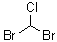 structure of CAS# 124-48-1, Monochlorodibromomethane;DBCM; Dibromochloromethane; Dibromomonochloromethane