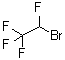 structure of CAS# 124-72-1, 2-Bromo-1,1,1,2-tetrafluoroethane;Abbott 16900; DA 708; Tefluran; Teflurane