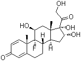 Triamcinolone  molecular structure (CAS 124-94-7)