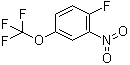 structure of CAS# 124170-06-5, 3-Nitro-4-fluorotrifluoromethoxybenzene