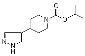 structure of CAS# 1245645-53-7, Isopropyl 4-(1H-pyrazol-4-yl)piperidine-1-carboxylate