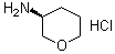 structure of CAS# 1245724-46-2, (3S)-Tetrahydro-2H-pyran-3-amine hydrochloride;(S)-Tetrahydropyran-3-amine hydrochloride