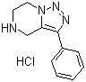 结构式 CAS# 1245782-72-2, 4,5,6,7-四氢-3-苯基-[1,2,3]三唑并(1,5-a)吡嗪盐酸盐