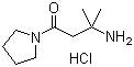 结构式 CAS# 1246471-46-4, 3-氨基-3-甲基-1-(1-吡咯烷基)-1-丁酮盐酸盐