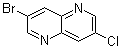 structure of CAS# 1246550-12-8, 3-Bromo-7-chloro-1,5-naphthyridine