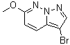 structure of CAS# 1246552-73-7, 3-Bromo-6-methoxypyrazolo[1,5-b]pyridazine