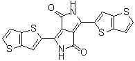 structure of CAS# 1246679-11-7, 2,5-Dihydro-3,6-dithieno[3,2-b]thien-2-ylpyrrolo[3,4-c]pyrrole-1,4-dione;3,6-Di(thieno[3,2-b]thiophen-2-yl)pyrrole[3,4-c]pyrrole-1,4(2H,5H)-dione