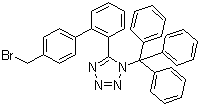 结构式 CAS# 124750-51-2, N-(三苯基甲基)-5-(4'-溴甲基联苯-2-基)四氮唑