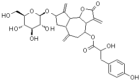 结构式 CAS# 124960-89-0, Tectoroside