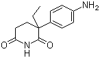 structure of CAS# 125-84-8, Aminoglutethimide;3-(4-Aminophenyl)-3-ethyl-2,6-Piperidinedione