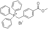 (4-Methoxycarbonylbenzyl)triphenylphosphonium bromide molecular structure (CAS 1253-46-9)