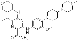 结构式 CAS# 1254053-43-4, Gilteritinib