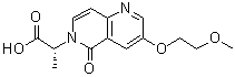 结构式 CAS# 1255859-30-3, (alphaR)-3-(2-甲氧基乙氧基)-alpha-甲基-5-氧代-1,6-萘啶-6(5H)-乙酸