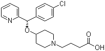 结构式 CAS# 125602-71-3, 贝托斯汀; 4-[4-[(4-氯苯基)吡啶-2-基甲氧基]哌啶-1-基]丁酸