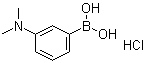 结构式 CAS# 1256355-23-3, B-[3-(二甲基氨基)苯基]硼酸盐酸盐