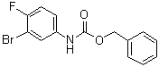 结构式 CAS# 1256633-39-2, N-苄氧羰基-3-溴-4-氟苯胺