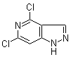 结构式 CAS# 1256794-28-1, 4,6-二氯-1H-吡唑并[4,3-c]吡啶