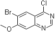 结构式 CAS# 1256955-27-7, 6-溴-4-氯-7-甲氧基喹唑啉