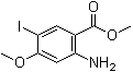 结构式 CAS# 1256958-34-5, 2-氨基-5-碘-4-甲氧基苯甲酸甲酯
