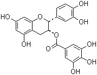 结构式 CAS# 1257-08-5, 表儿茶素没食子酸酯; ECG