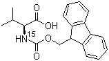 structure of CAS# 125700-35-8, Fmoc-[15N]Valine;Fmoc-[15N]Val-OH