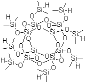 structure of CAS# 125756-69-6, Octakis(dimethylsiloxy)-T8-silsequioxane;(1,3,5,7,9,11,13,15-Octakis(dimethylsilyloxy)pentacyclo[9.5.1.1(3,9).1(5,15).1(7,13)]octasiloxane